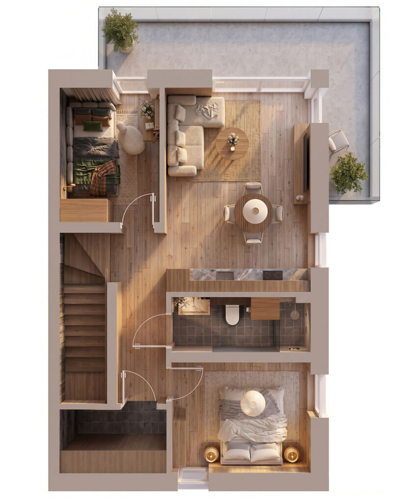 Lecznicza 4 - apartamenty na piętrze